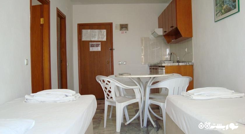 نمای آشپزخانه آپارتمان هتل	